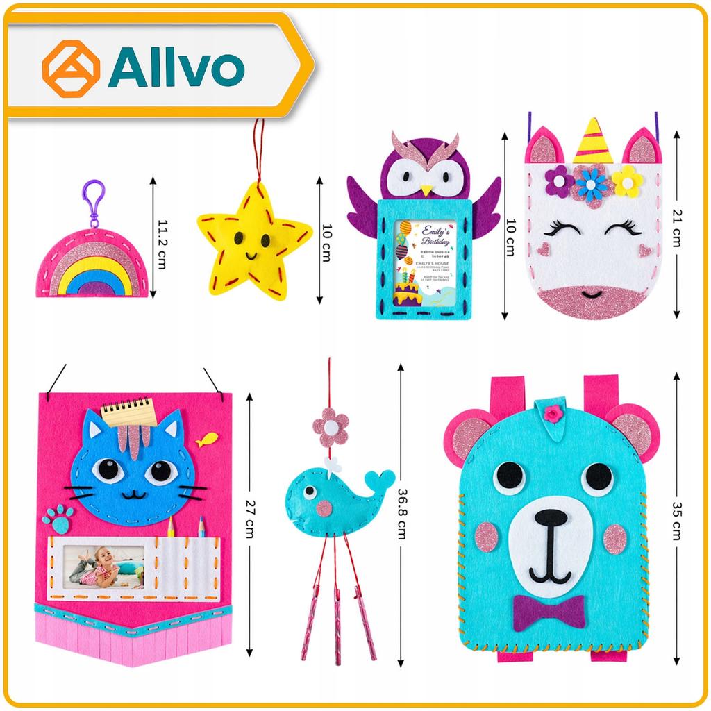[PACZA] DIY Felt Sewing Kit for Kids Z3358