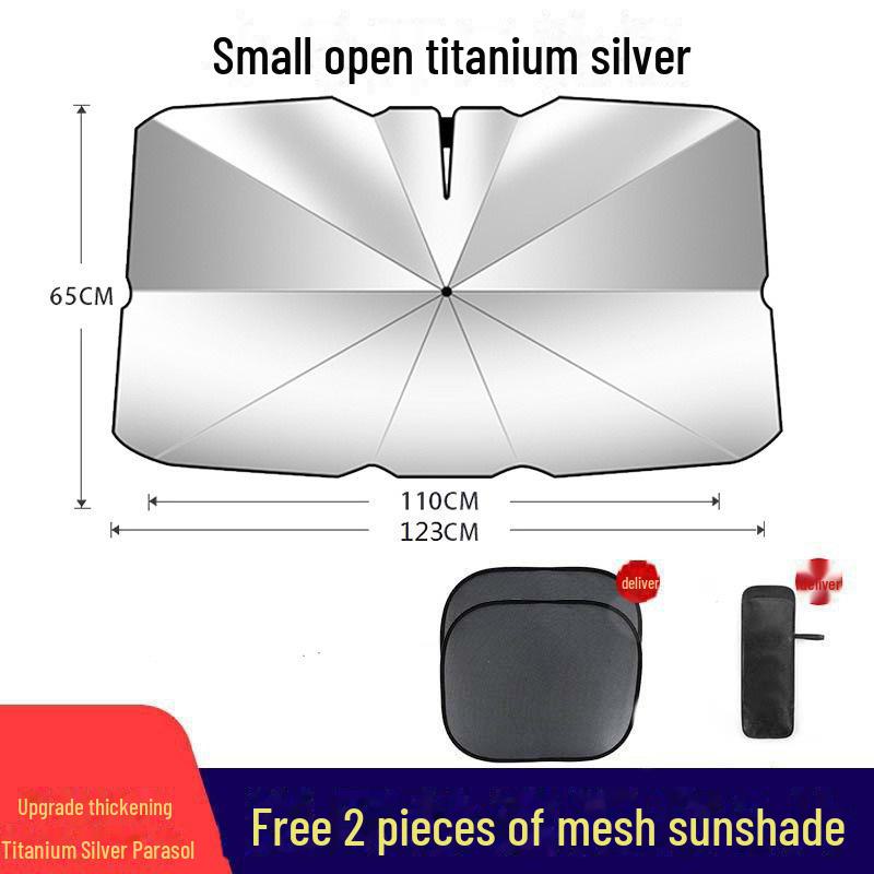 Автомобильный солнцезащитный зонт - складной теплоизоляционный чехол для лобового стекла