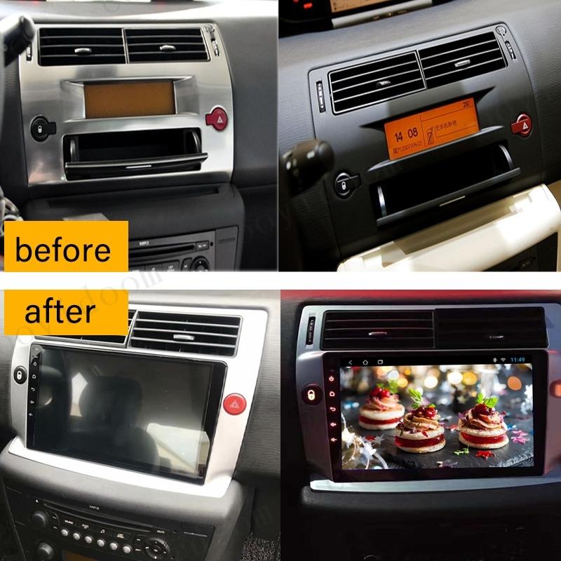 Панель для 2-DIN 9-дюймовой магнитолы для Citroen C4 C-triunfo C-Quatre 2004-2009 Панель для Android мультимедийного плеера Радио CD DVD GPS Установочный комплект