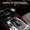 Red Carbon Fiber Gear Shift Side Cover Trim For Mercedes-Benz C-Class W204 07-13