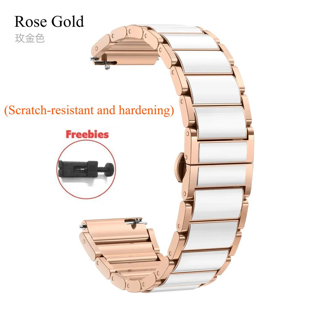 18 мм керамический ремешок для Huawei Watch GT5/4 41 мм/GT5 Pro 42 мм женский браслет-браслет для Huawei Watch GT5 GT4 металлический ремешок для часов