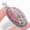 Natural Rhodochrosite Gemstone 925 Sterling Silver Jewelry Pendant 2.76" B2e01