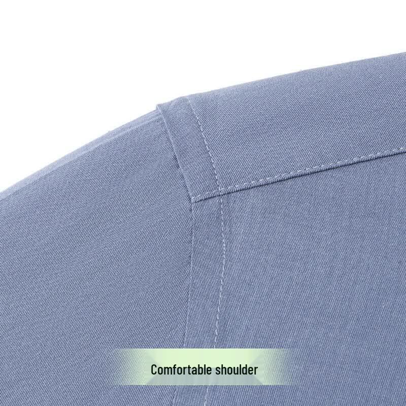 Мужская рубашка Futeng с длинным рукавом, смесовая с бамбуком, в стиле business casual
