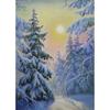 DIY Зимний Снег Живописный 5D Алмазная Картина Полный Круглый Дрель Алмазная Вышивка Крестом Мозаика Наборы Стены Искусства Домашний Декор
