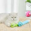 Игрушка для кошек для жевания Плюшевая мышь Кошачья мята Интерактивная Устойчивая к укусам Игрушка для котят Стачивание зубов Дразнилка Игрушка для кошек Принадлежности