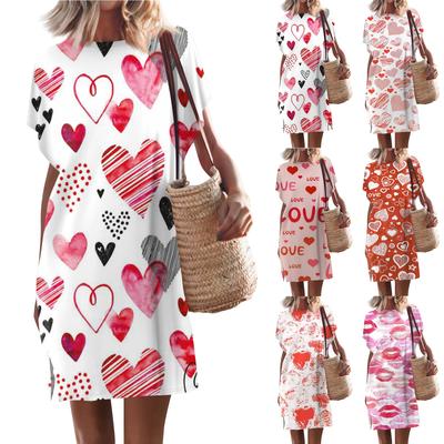 Женские повседневные однотонные пуловеры с круглым вырезом и короткими рукавами, платья с разрезом