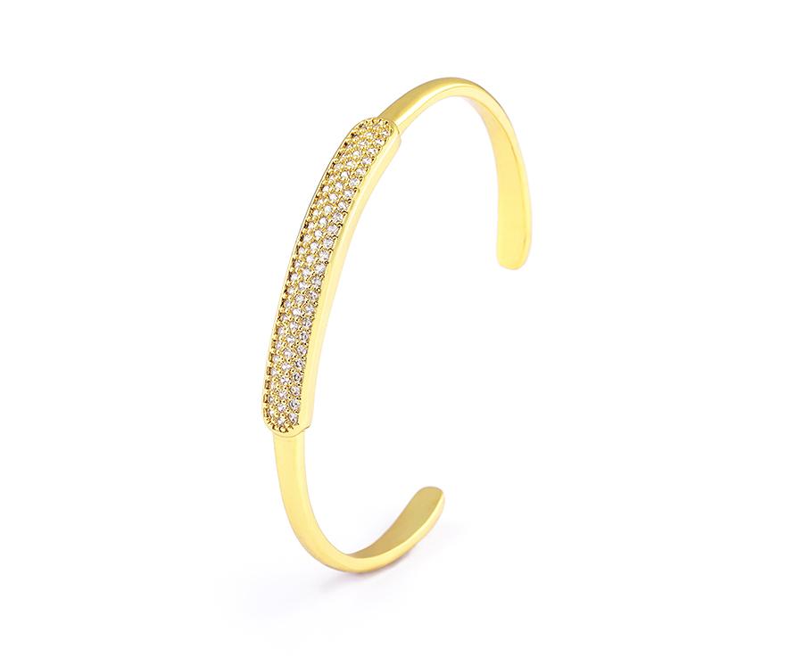 Nidin Light Luxury Women Men Party Birthday Opening Crystal Bracelet Cubic Zirconia Bangles Adjustable Jewelry Gifts Wholesale