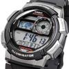 Casio World Time Digital Watch Overseas Model Black X Gray Metallic [Casio] Men's AE-1000W-1BV [Item]