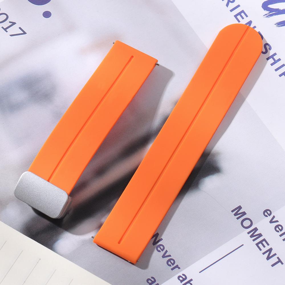 18 мм 20 мм 22 мм Складная пряжка Силиконовый ремешок для ремешка Rolex Универсальный мягкий резиновый ремешок Быстросъемный сменный браслет