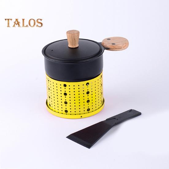 Портативная сырная печь с подсвечником и лопаткой, экономящая место, простая и элегантная плавильная печь для сыра, многофункциональная сковорода-жаровня