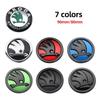 2025 New 2pcs 80mm/90mm Car rear boot badge front hood trunk Emblem logo For Skoda Fabia 1 2 Octavia a7 RS Superb Rapid Yeti Kar