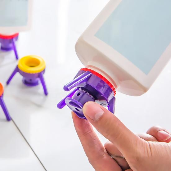 3 шт. перевернутая крышка для бутылки, герметичная, предотвращает отходы, простая в эксплуатации, многоразовая крышка для бутылки для кухонных специй