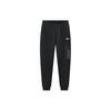 Letter Logo Print Cuffed Sports Pants Men Bottoms Black F11M319602F-BK
