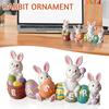 Fashion Bunny Eggs Ornament Interesting Stylish Household Artwares For House