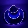 Pearlescent Neon Halloween Hats Colorful Sequined LED Luminous Cowboy Hat Cool Fashion Western Cowboy Hat Bachelorette Party
