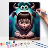 Disney Набор для рисования 'Монстры' Декор для стены в доме и спальне Ручная работа Подарок Художественные поделки Материалы Холст для масляной живописи DIY Картины Набор для веселого декора