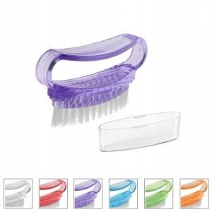 Hand and nail cleaning brush with cover