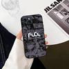FLCL First L-Love C-Cyber Love  Phone Case For iPhone 17,16,15,14,13,12,11 Plus,Pro Max,XS,Soft Silicone Black Cover
