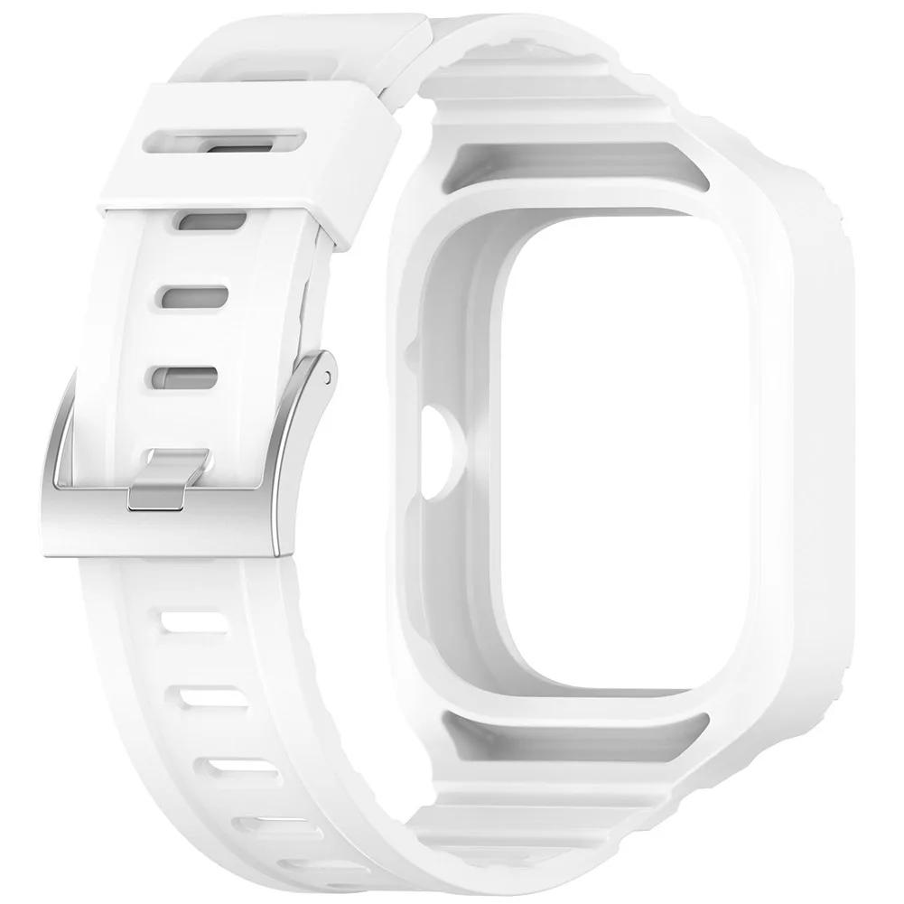 Силиконовый чехол и ремешок 2 в 1 для Redmi Watch 4, защита от пота и воды, защита для запястья, сменный ремешок