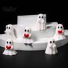 Halloween Tabletop Figurines 3Pcs Mini Ghost for Decorations, Resin Middle Finger And Miniature Ornaments Crafts Heart Tiered Trays Shelves