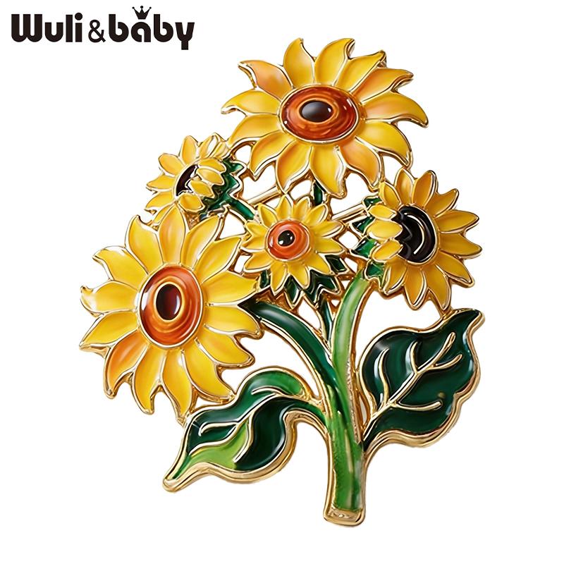 Xiaomi Wuli&baby Известные Картины Броши Для Женщин Унисекс 9-дизайн Звездная Ночь Подсолнухи Ирис И Жнец Вечеринка Брошь Значок