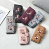 Милый Женский Кошелек с Принтом Лисы Модный Длинный Кошелек Повседневный Держатель для Карт