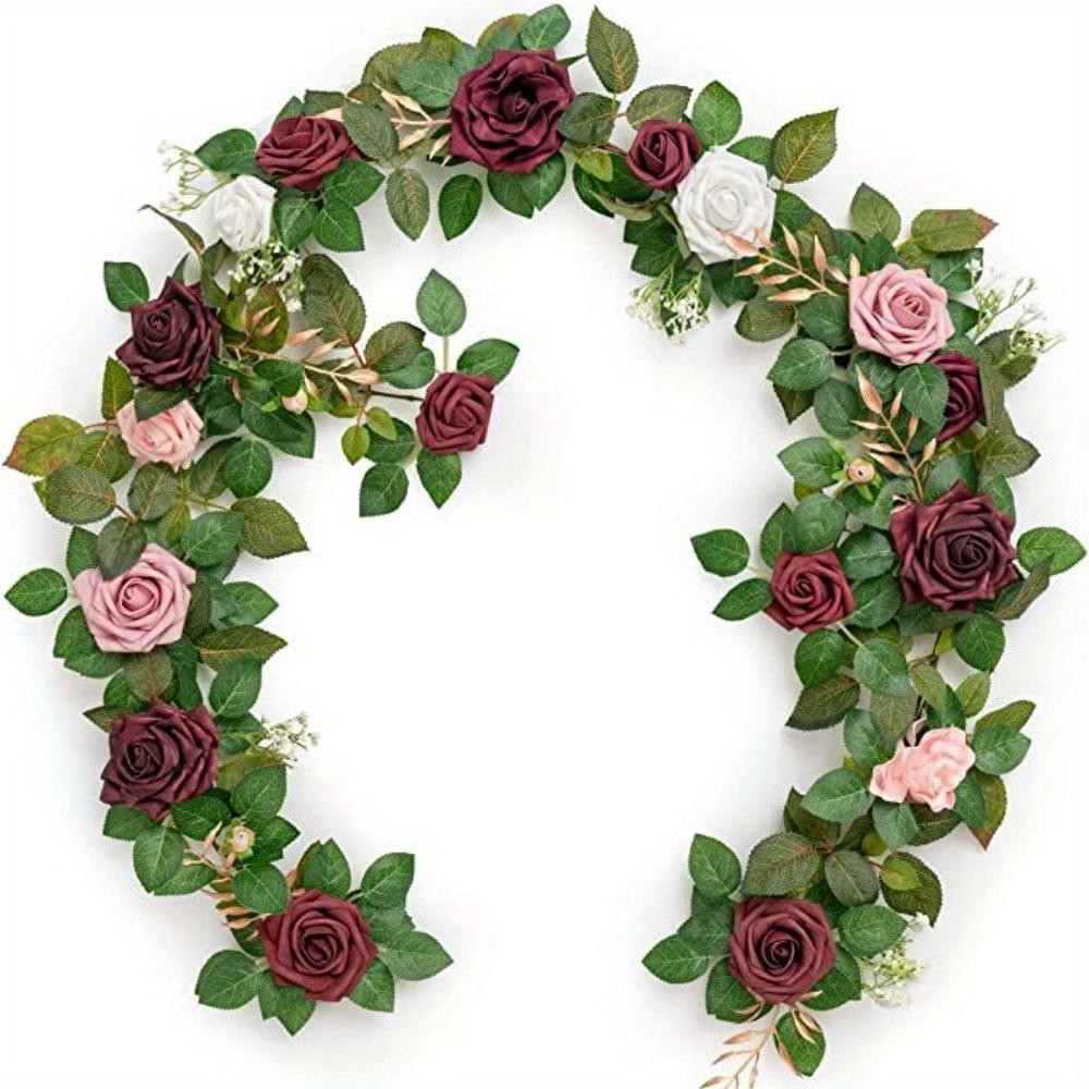 1,85 м Искусственная свадебная арка Цветы Гирлянда из роз Цветочные композиции Настольные центральные украшения Цветочная гирлянда Зеленая гирлянда Фон Настенный декор