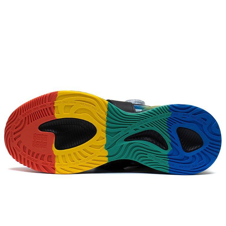 Li Ning Kids Легкие Узоры Амортизация Поддержка Повседневная Обувь Детские Кроссовки Черный Белый Зеленый YKCT002-3