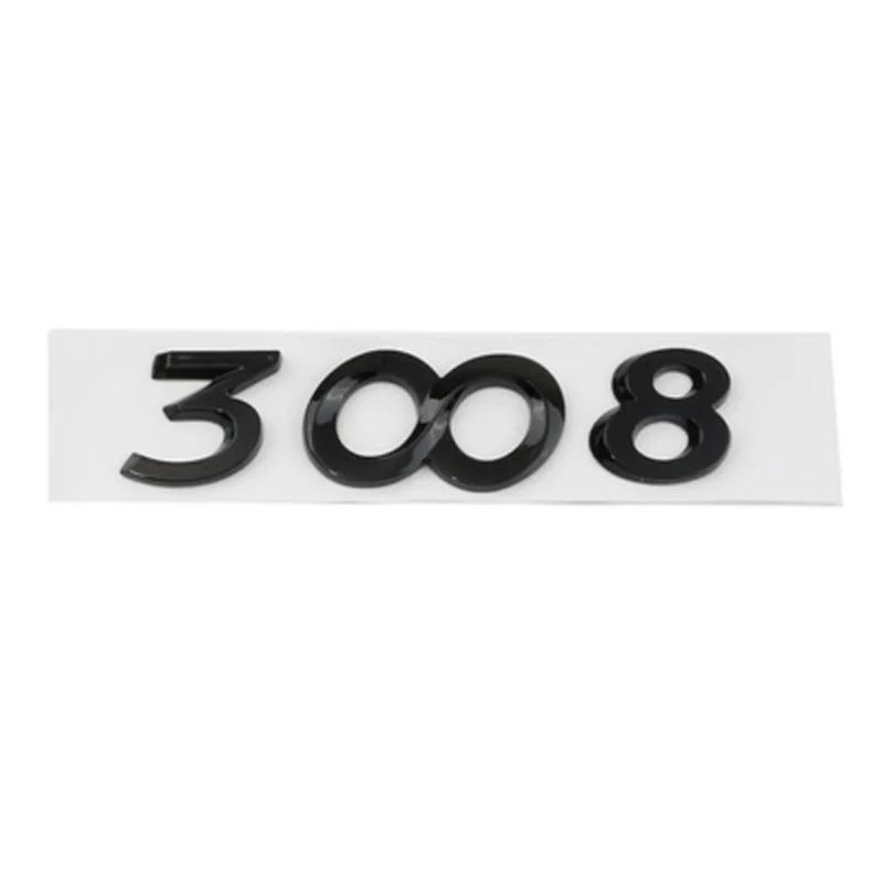 2026 Hot Car Sticker For Peugeot 2008 3008 4008 5008 3D ABS Silver Black Logo 2008 3008 4008 5008 Emblem Car Badge Trunk Decal S