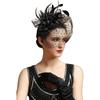 Comott Fascinators Hat Feather Headband Women's Fascinators Tea Party Headwear with Clip Derby Hat for Girls and Women