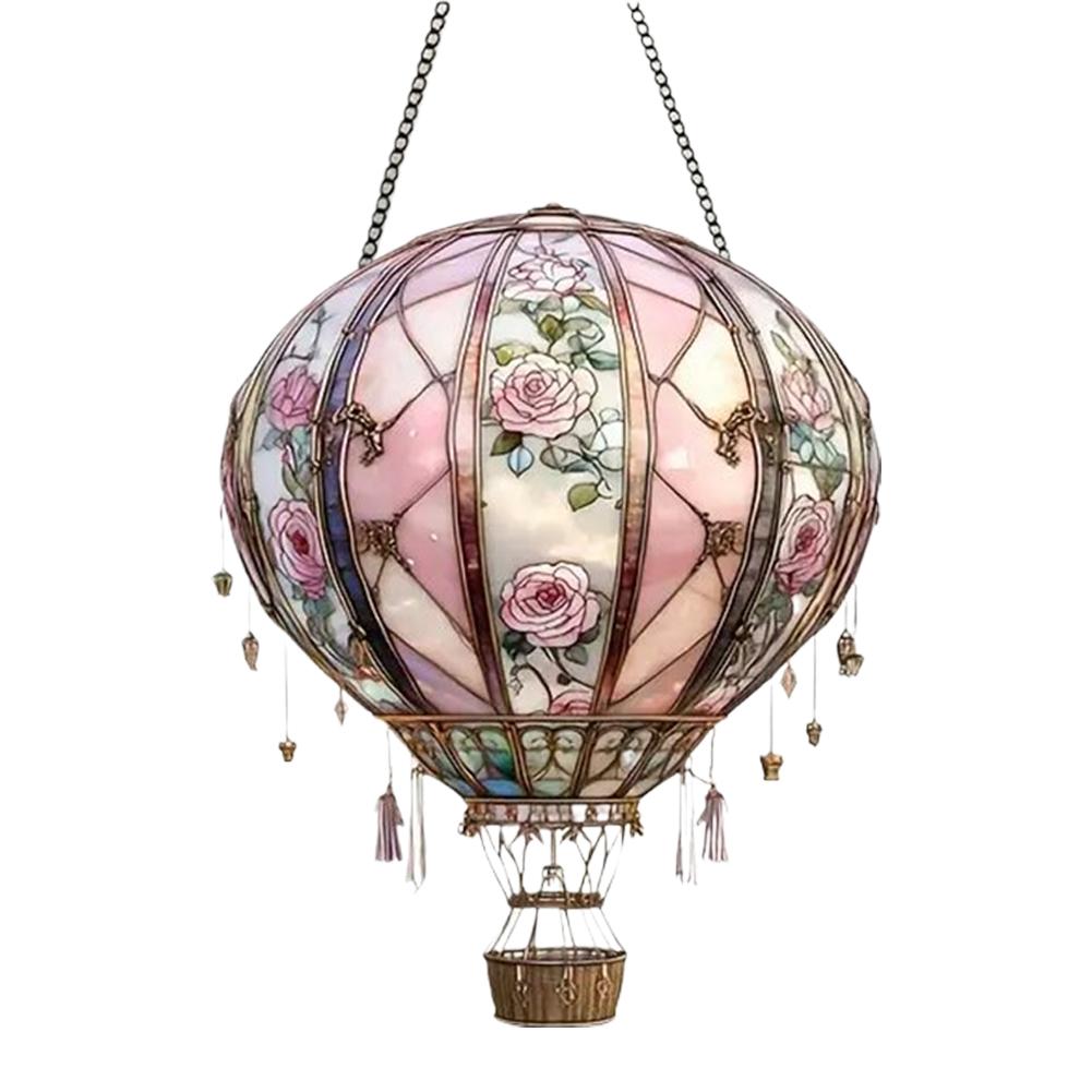 Подвесной светильник в виде воздушного шара, ловец солнца, цветная акриловая настенная подвеска для внутреннего декора, украшение на окно, K5V2