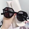 Korean Style Vintage Geometry Shape Frame Sunshade Glasses For Men Women Sunglasses Fashion Frame Glasses Uv Protection