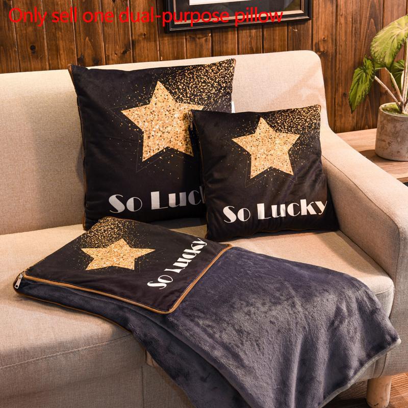 Зимняя коралловая бархатная подушка, подушка двойного назначения, переменное одеяло, домашний диван, подушка, автомобиль, теплый артефакт