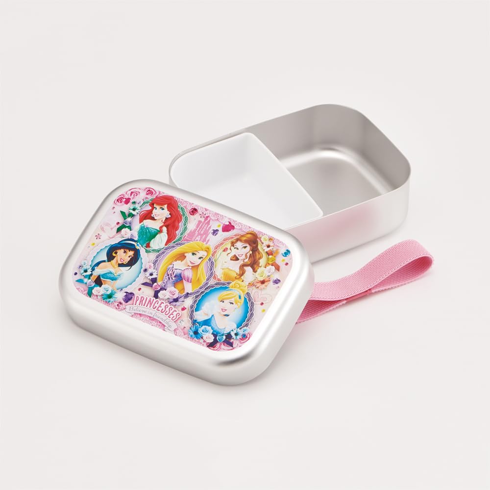 Skater Aluminum Lunch Warmer for Disney Princess Made in Box, 370ml, Compatible, Children, Design, 24cm, Japan, ALB5NV-A