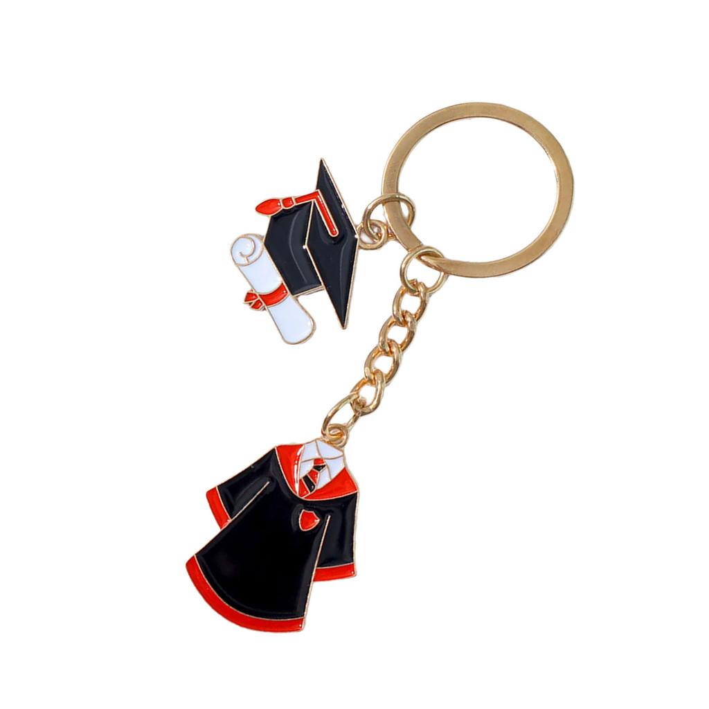 Брелок-подвеска для ключей в виде академического платья из сплава унисекс, брелок ручной работы на сумку для студентов и учителей