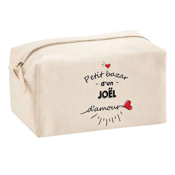 Trousse multifonction Bazar d'un Joël d'amour Cadeau Anniversaire Noël Idée Personnalisé | Trousse Scolaire Fournitures Bureau
