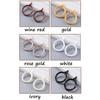 Mute Solid Color Simple Curtain Accessories Roman Rod Clip Hook Curtain Rings Hanging Loop Buckle