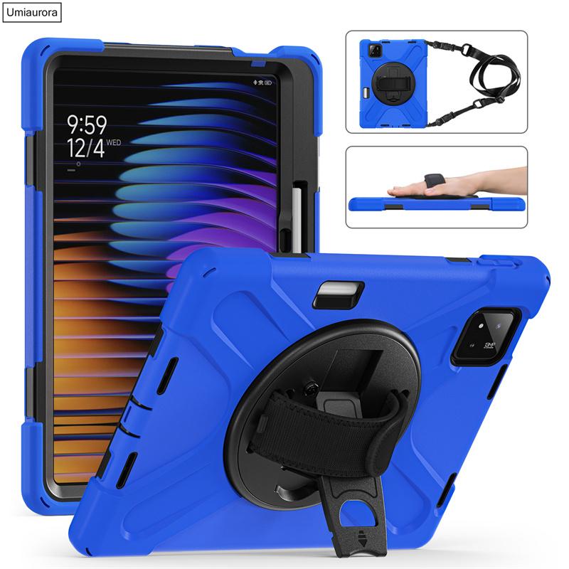 Для Xiaomi Mi Pad7 11.2 Pad 5 6 11" 6S Pro 12.4" 7S Pro 12.5 Дюймов Ударопрочный Прочный Чехол для Планшета С подставкой Ручным Плечевым ремнем Funda