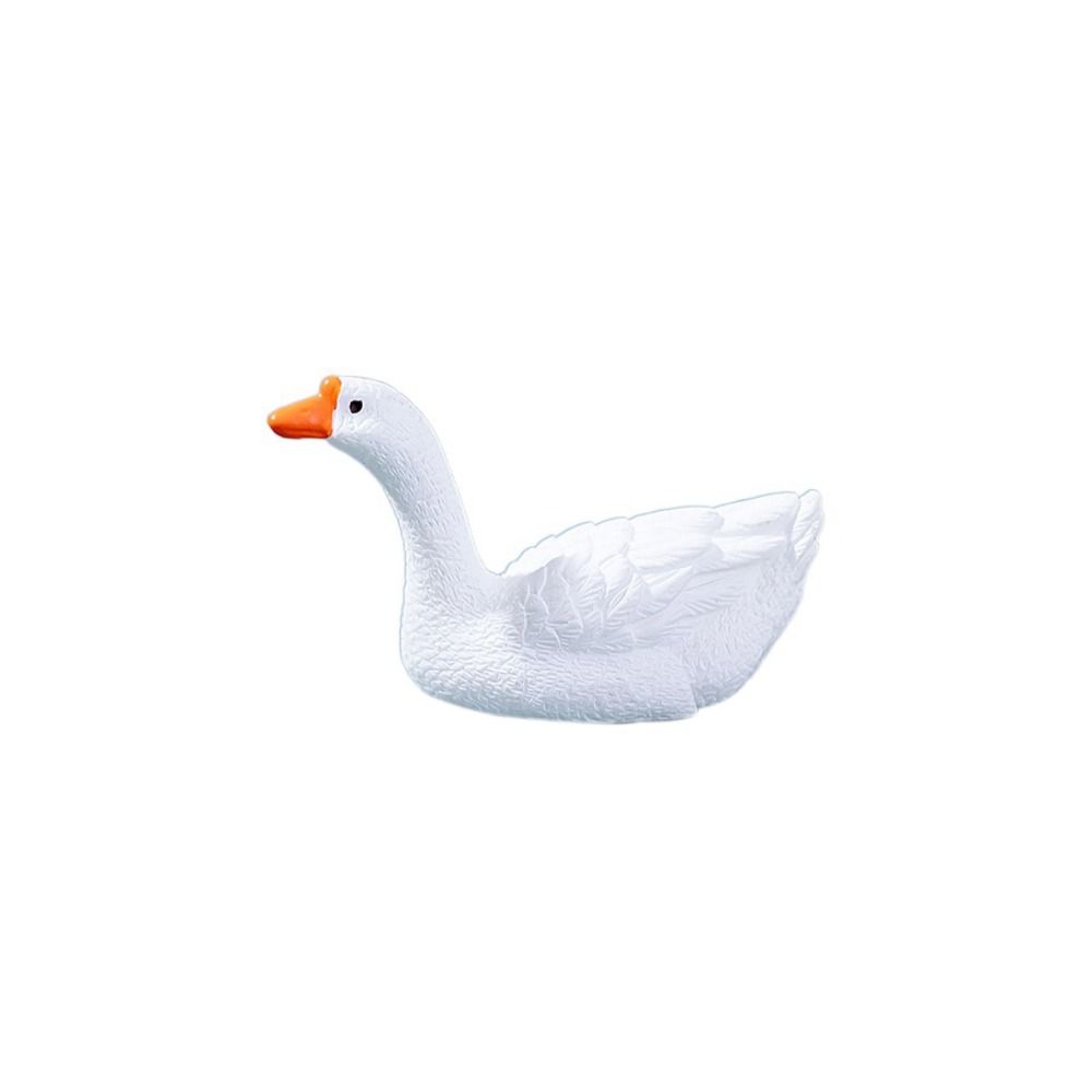Decorative Rockery Pavilion Bridge LIfelike Simulation Goose Micro Landscape Ornaments Resin White Duck Statue Fairy Garden