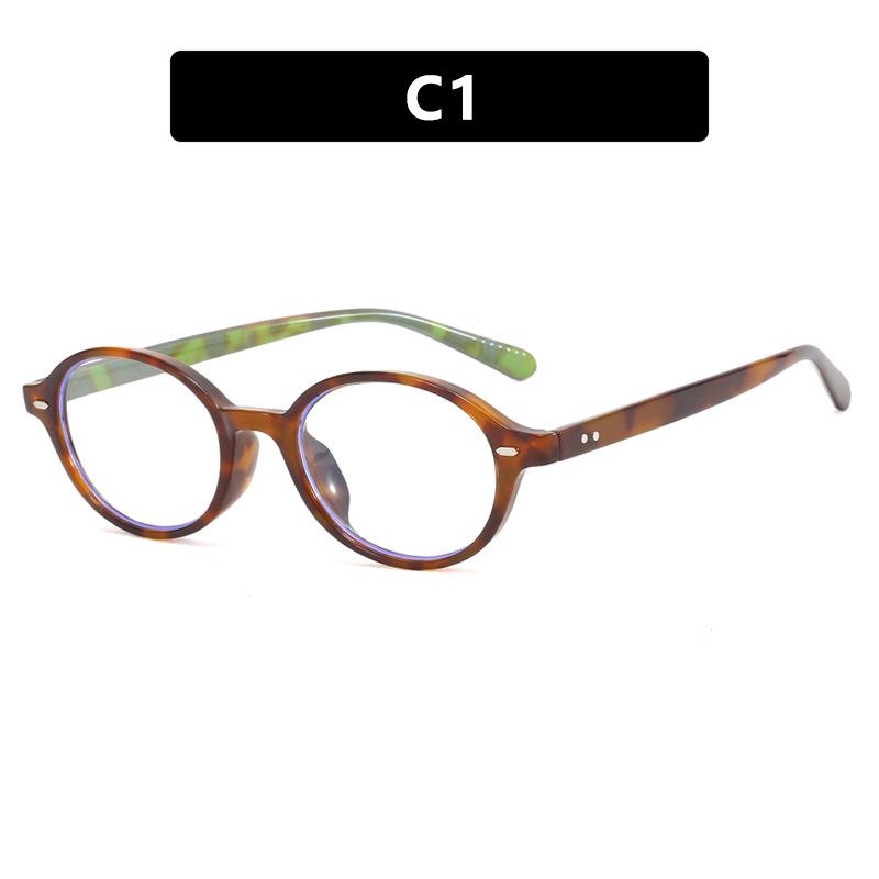 Овальные Маленькие Очки в Корейском Стиле с Защитой от Синего Света - Ретро, Модные Прозрачные Линзы для Женщин
