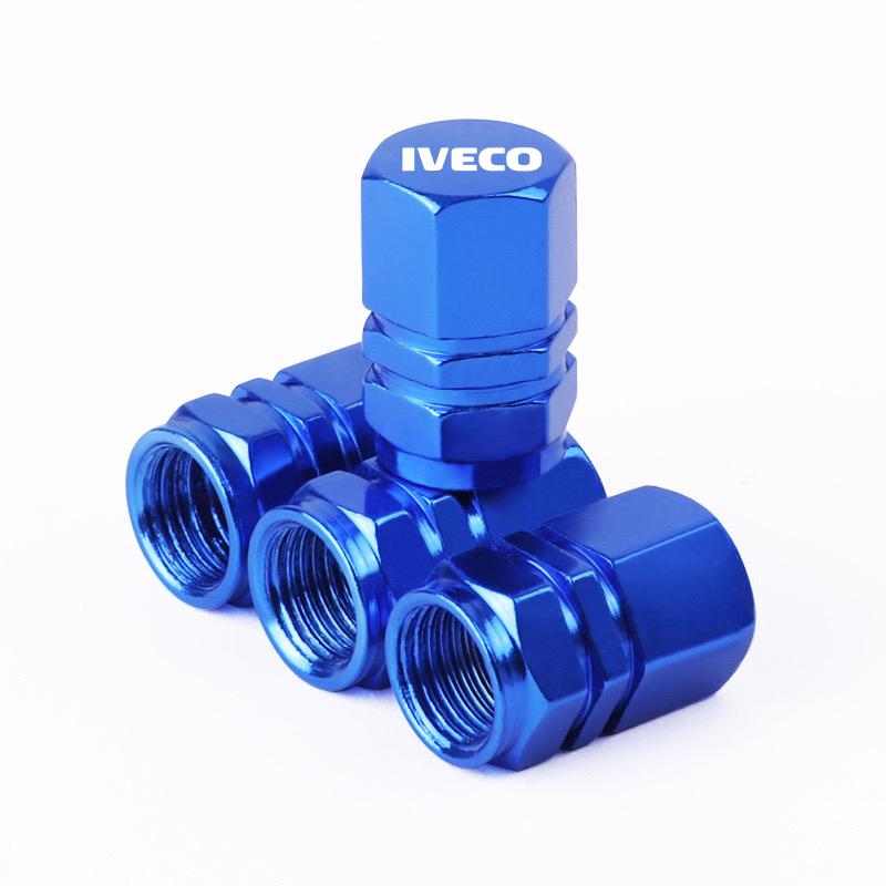 Aluminum Car Tire Valve Caps Hex Alloy Tyre Valve Airtight Cover Waterproof Dust For Iveco Daily IV V VI Van EcoDaily Accessorie