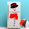 Christmas Snowman  Magnetic Fridge Sticker Waterproof Wall Sticker