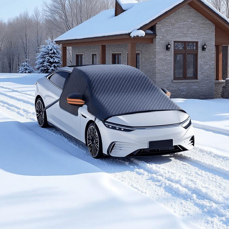 Automobile snow protection cover for front windshield anti-freezing and anti-frost snow magnetic suction snow guard car coverWindshield Sunshades 1