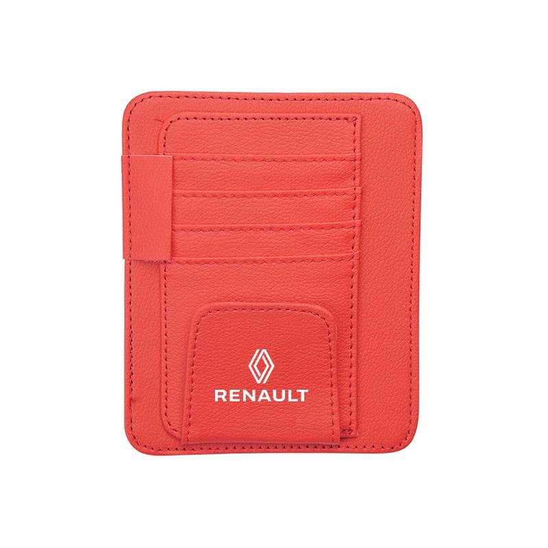 Small and portable Car Sun Visor Sunglasses Ticket Card Storage Bag For Renault RS Megane 2 3 4 Trafic Scenic 2 Clio Captur Twi Z555