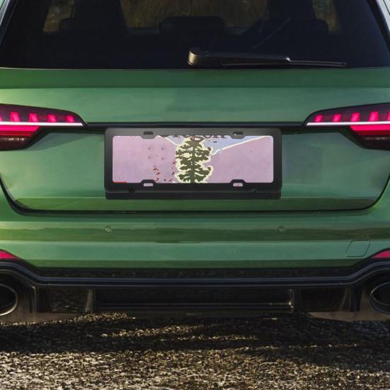 Aluminum Alloy License Plate Frame with Screws Universal Easy To Install Car Front Rear