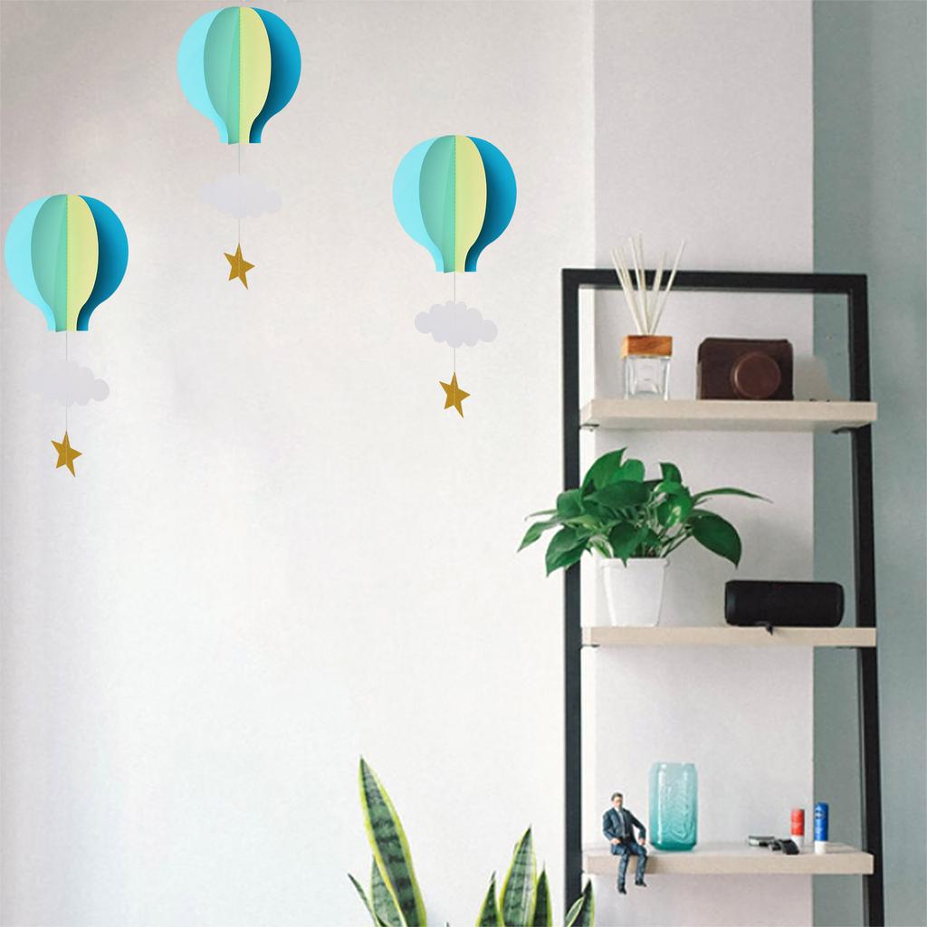 3D Подвесной бумажный кулон в виде воздушного шара для вечеринки, собрания, дня рождения, настенное/потолочное подвесное украшение для формального мероприятия