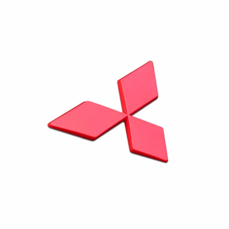 ABS for Mitsubishi Logo Lancer EX EVO Car Front Emblem Badge Carbon Fiber Sticker Styling Decoration Auto Refitting Accessories