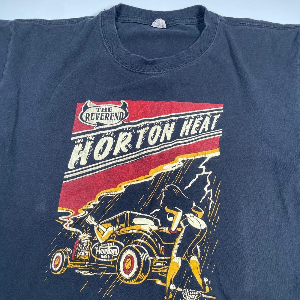 Новый! Унисекс темно-синяя рубашка группы The Reverend Horton Heat S - 5XL El983