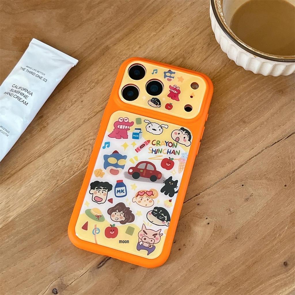 Защитный чехол-книжка с защитой от падения и синего света для iPhone 15 Pro Max с изображением семьи Син-тяна, синий