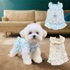 Thin Pet Floral Skirt Cute Dog Cooler Clothes Pet Clothes Puppy Skirt for Small Medium Dogs